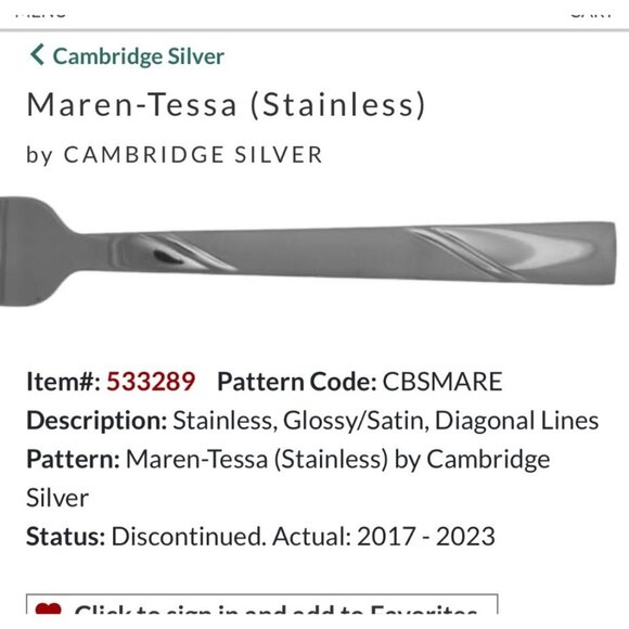 Set Of 4 Cambridge Silver Maren-Tessa Stainless Steel Knives - Picture 1 of 4
